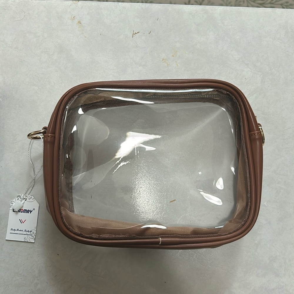 New clear stadium crossbody bag